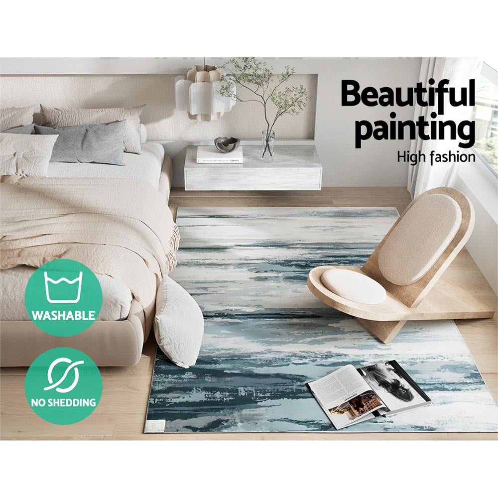 Artiss Poca Floor Rug Area Rug - 160 x 230 cm | Modern Short Pile, Washable