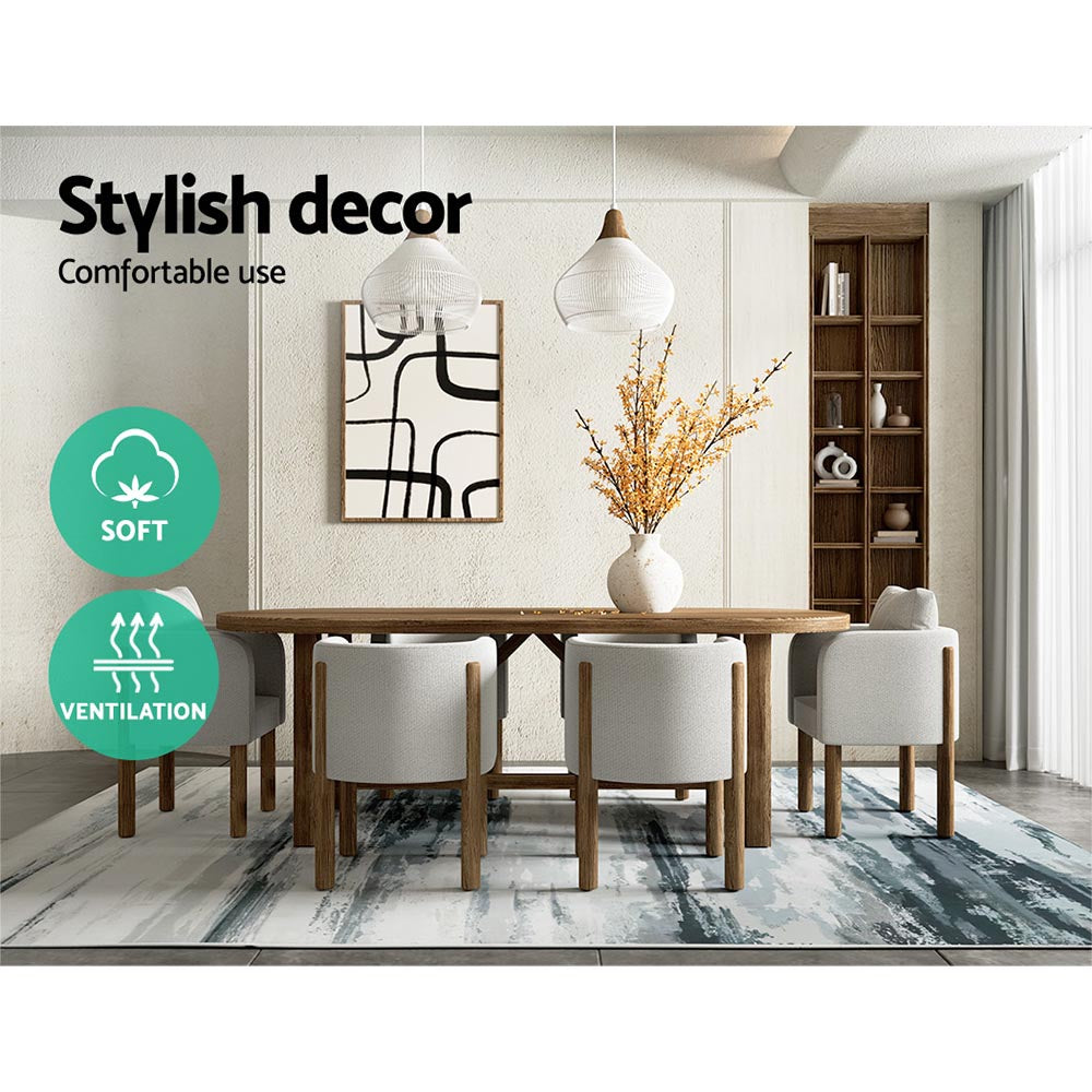 Artiss Poca Floor Rug Area Rug - 200 x 290 cm | Modern Short Pile, Washable