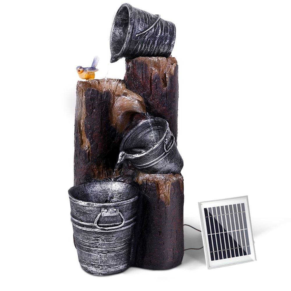 Garden Feature Fountain With Solar Powered Pump