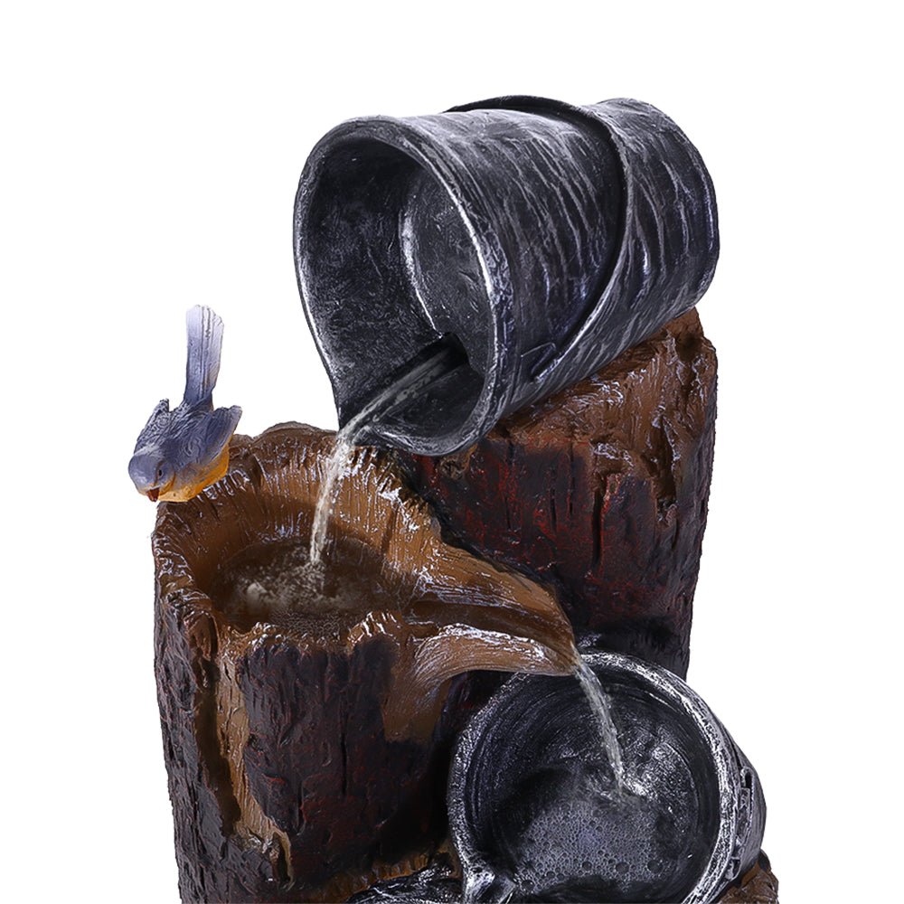 Garden Feature Fountain With Solar Powered Pump