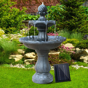 3 Level Outdoor Water Fountain With Solar Powered Pump
