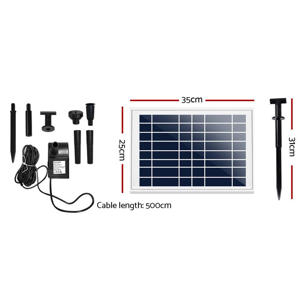 Solar Powered Submersible Water Pump - 800L/H