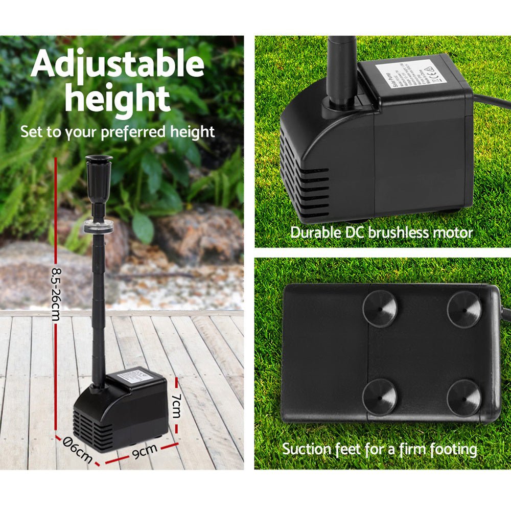 Solar Powered Submersible Water Pump - 800L/H