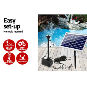 Solar Powered Submersible Water Pump - 800L/H
