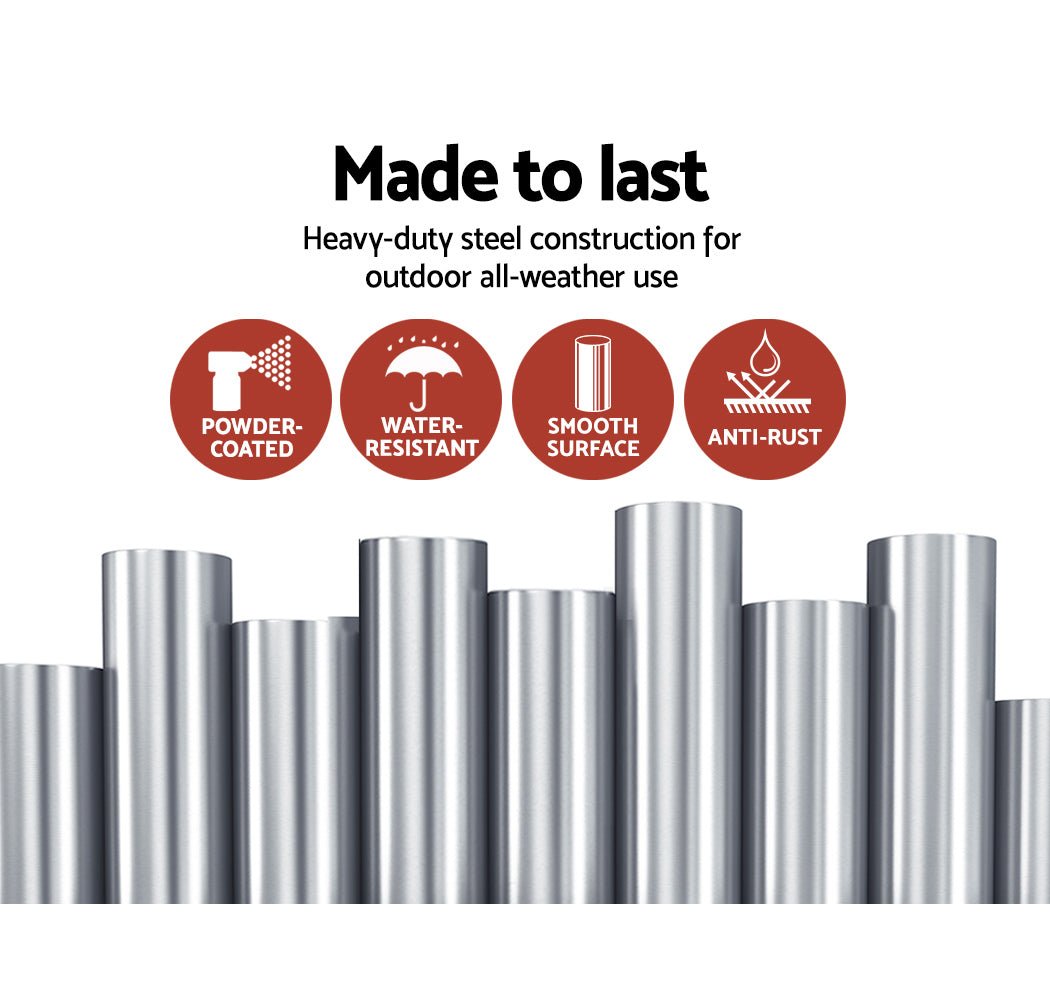 Portable Fire Pit / BBQ Grill - Stainless Steel