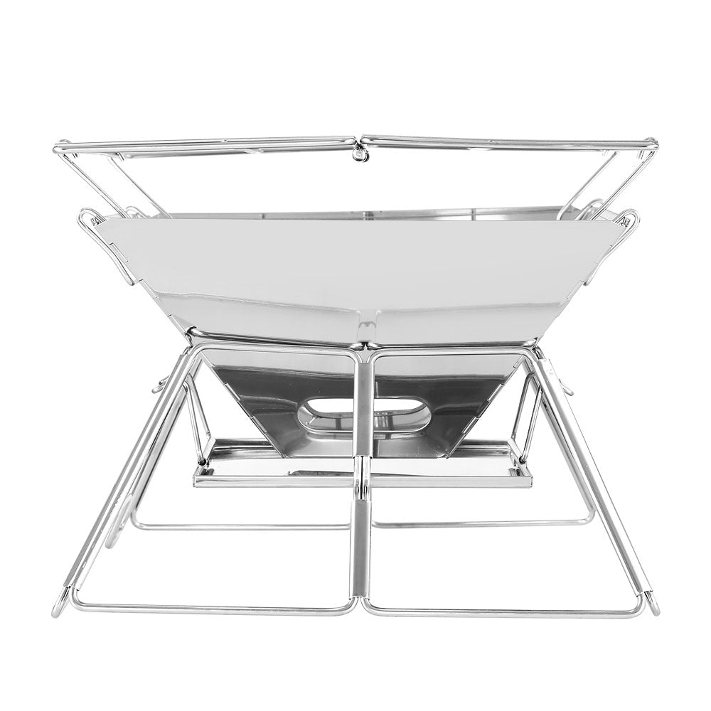 Fire Pit / BBQ Grill - Stainless Steel