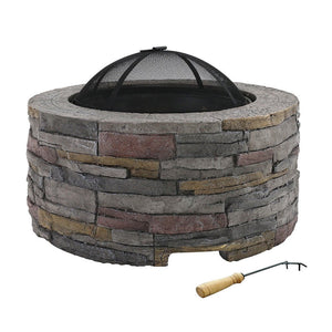 Round Firepit With Cover