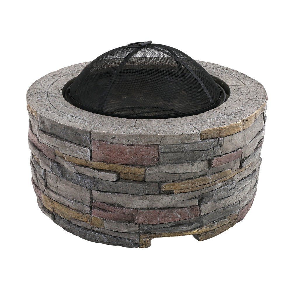 Round Firepit With Cover