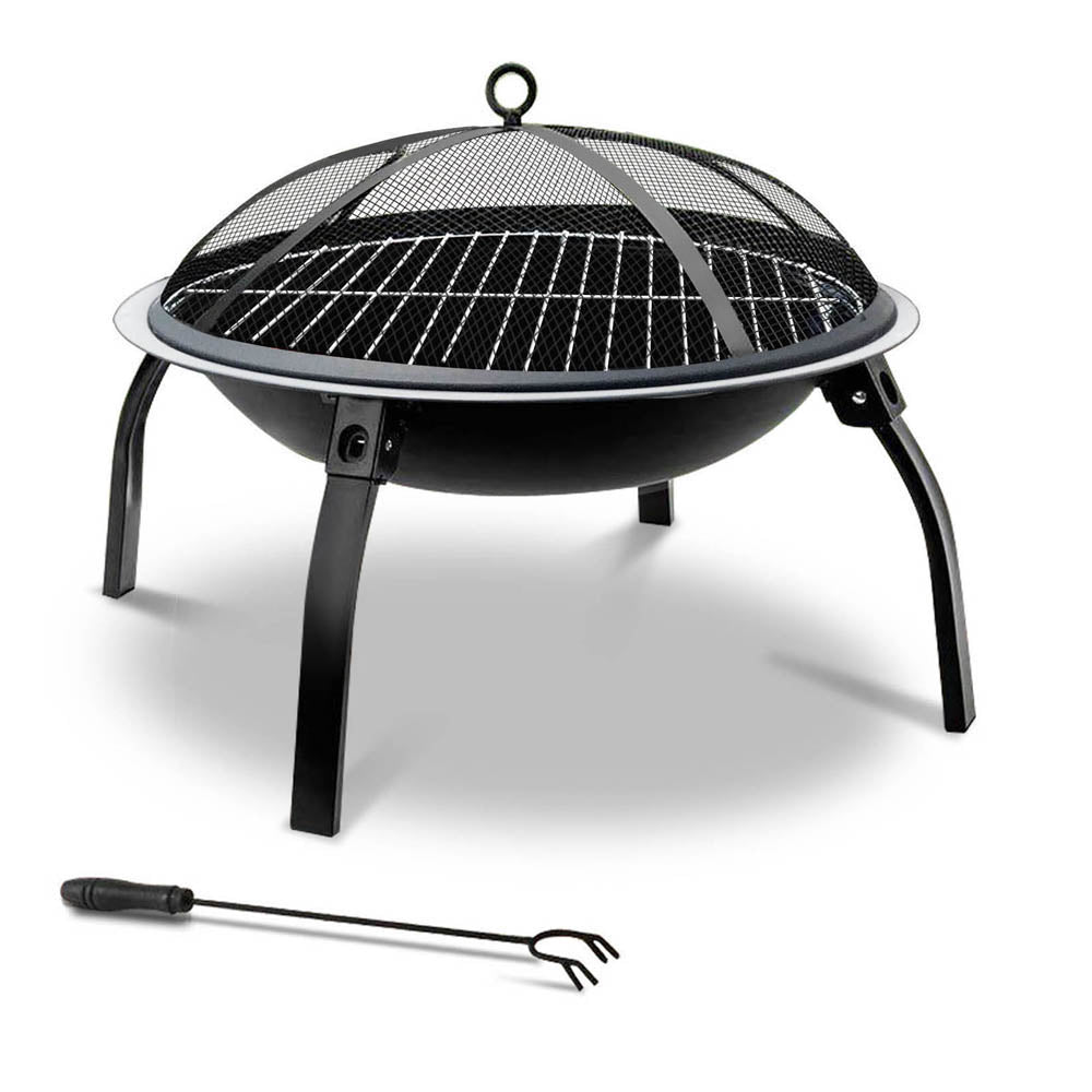 30 Inch Outdoor Portable Bowl Fire Pit With Legs