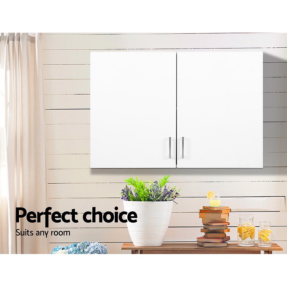 Bathroom / Kitchen White Wall Storage Cabinet