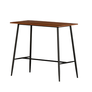 Bar Table Industrial Dining Desk High Wood Kitchen Shelf Wooden Cafe Pub by Artiss