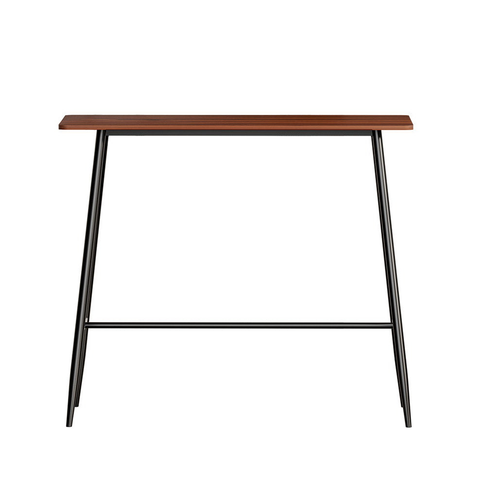 Bar Table Industrial Dining Desk High Wood Kitchen Shelf Wooden Cafe Pub by Artiss