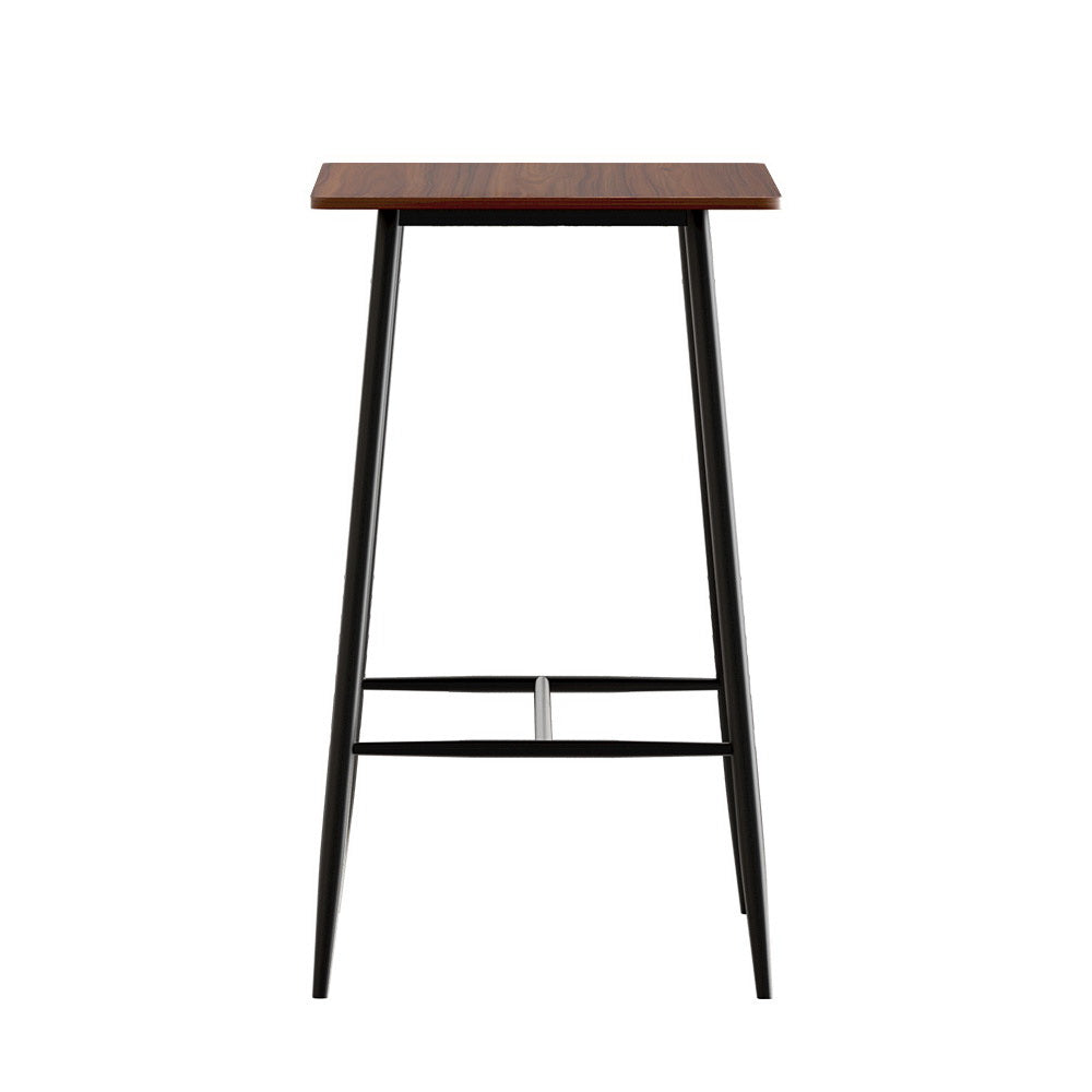 Bar Table Industrial Dining Desk High Wood Kitchen Shelf Wooden Cafe Pub by Artiss