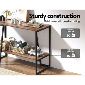 Artiss Console Table | Retro Metal Display Shelf, Hallway Entry Desk