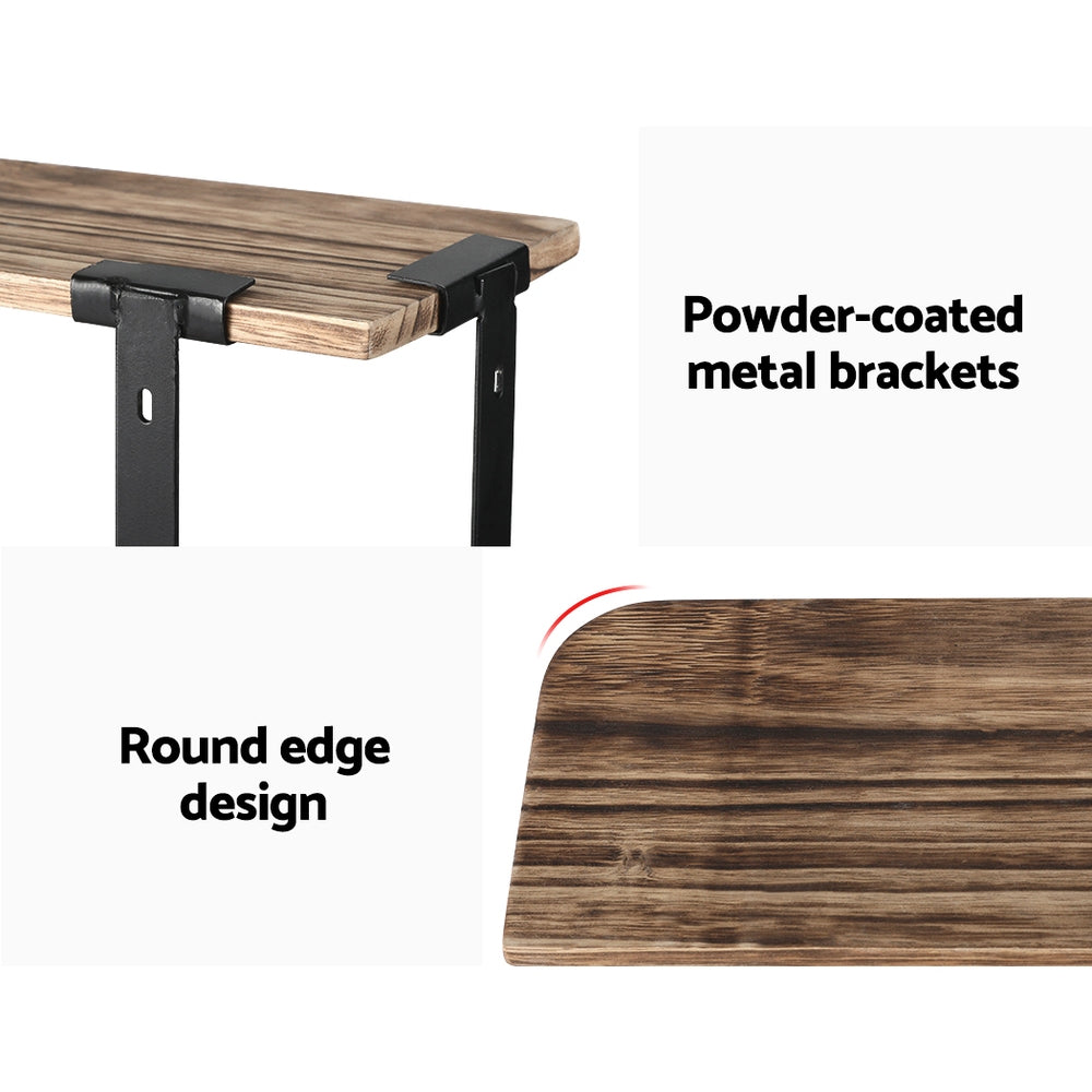 Floating Wall Shelves Brackets | 3 Tiers Corner Display | DIY Wall Mount Rack | Brand: Artiss