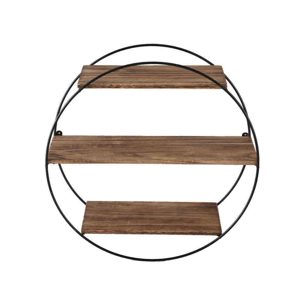 Floating Wall Shelves Brackets | Round | 3 Tiers Display | DIY Wall Mount Rack | Brand: Artiss