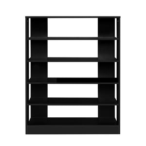 Black Wooden Shoe Cabinet Organiser - 30 Pair Capacity