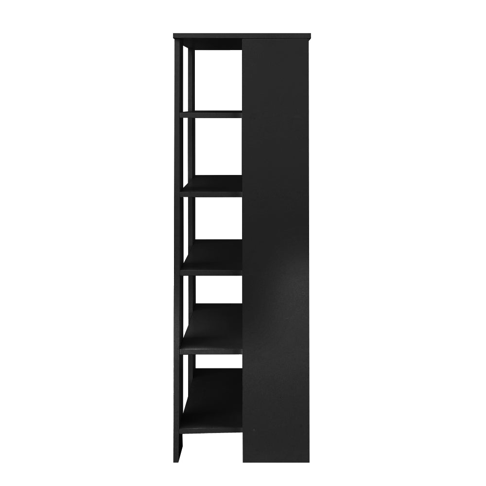Black Wooden Shoe Cabinet Organiser - 30 Pair Capacity
