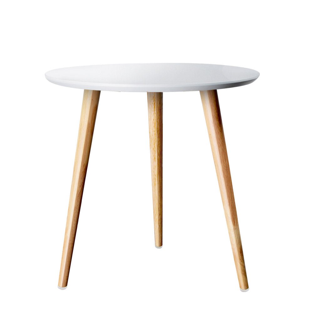 Scandinavian Wood Round Coffee Table