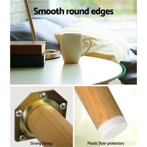 Scandinavian Wood Round Coffee Table