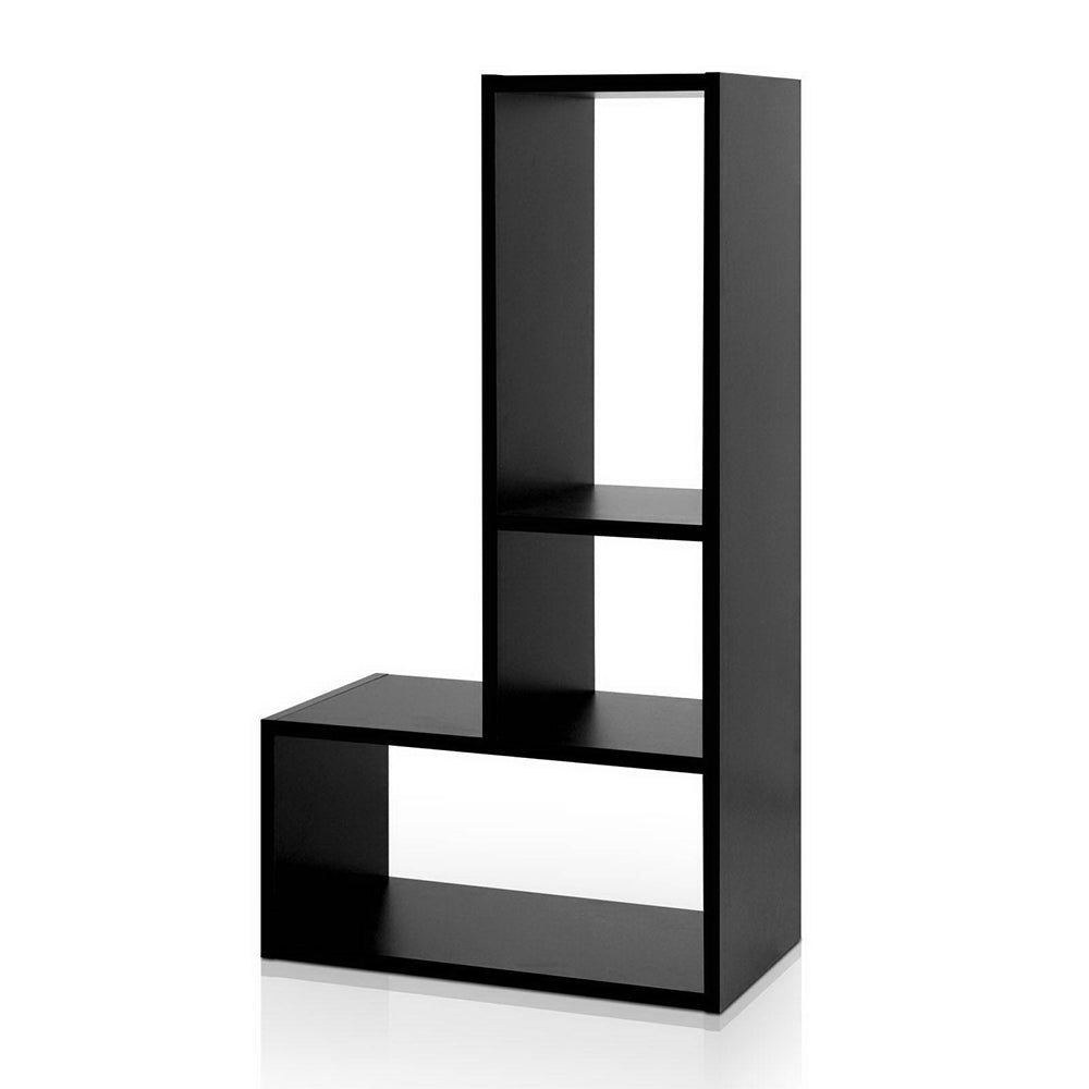 Black DIY L Shaped Display Shelf