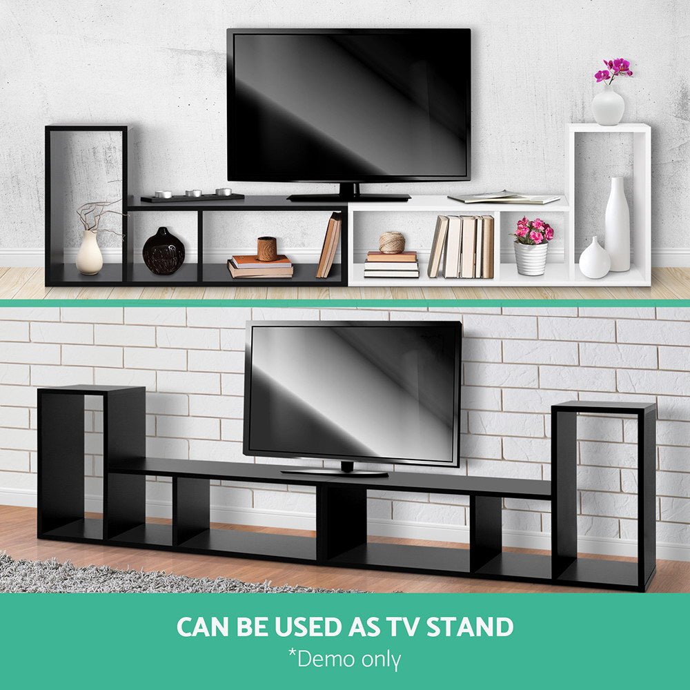 Black DIY L Shaped Display Shelf