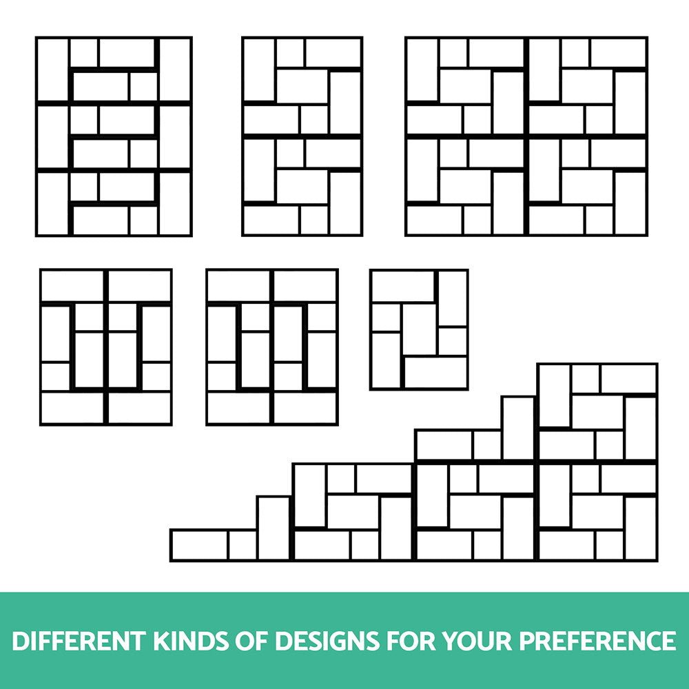 Black DIY L Shaped Display Shelf