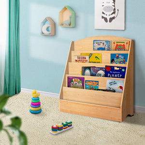 5 Tiers Kids Bookshelf | Magazine Shelf Rack Organizer | Bookcase Display
