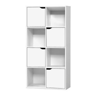 8 Cube White Display Storage Shelf