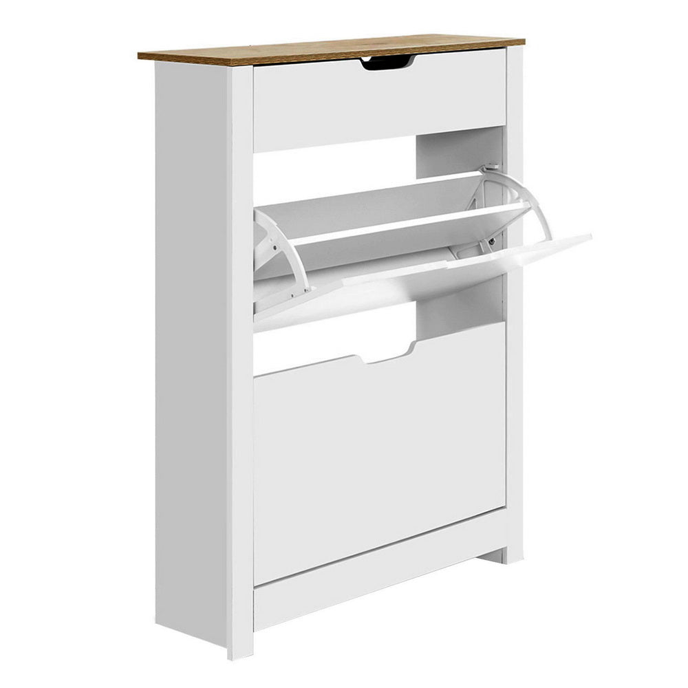 White Cabinet Storage Rack Organiser Cupboard