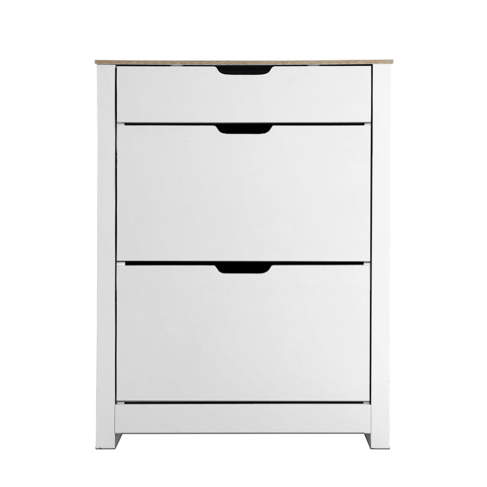 White Cabinet Storage Rack Organiser Cupboard