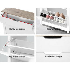 White Cabinet Storage Rack Organiser Cupboard