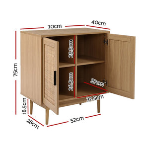 Rattan Buffet Sideboard Storage Cabinet