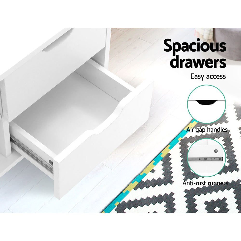 120cm White TV Cabinet / Entertainment Unit