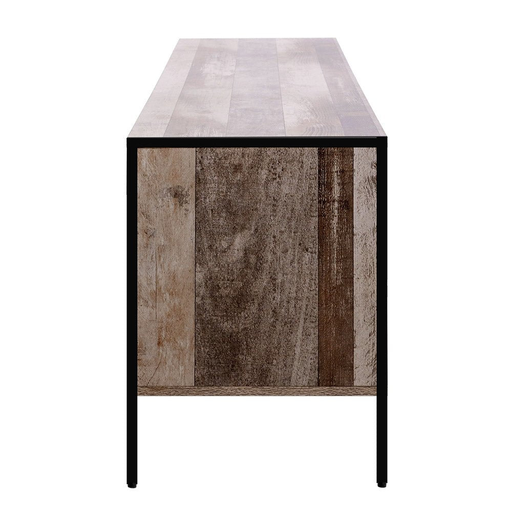 Industrial Rustic Wooden TV Stand / Entertainment Unit - 1.2m