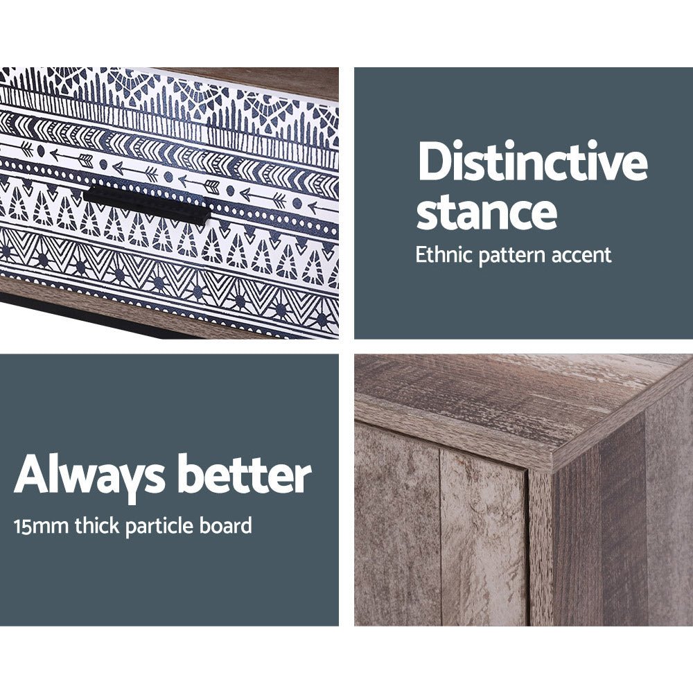 Rustic 180cm TV Cabinet / Entertainment Unit