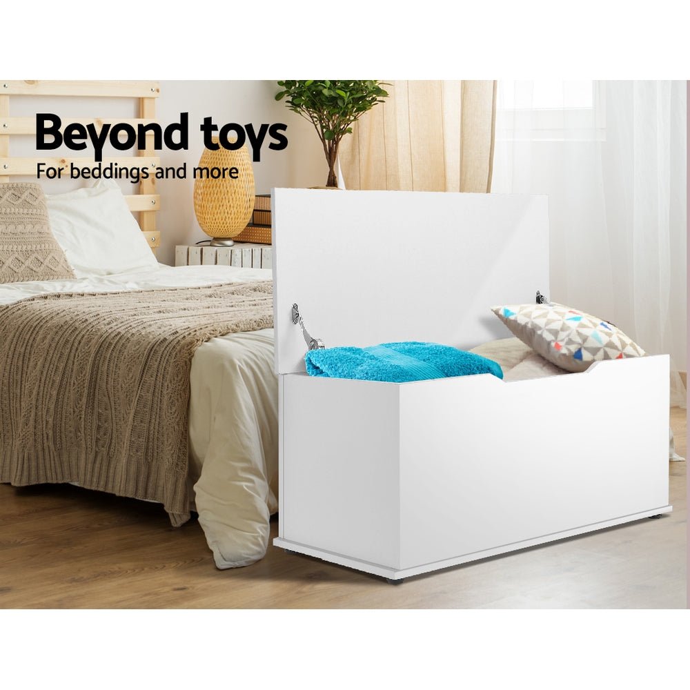Blanket Box | Kids Toy Storage Ottoman Chest | Clothes Bench | Children