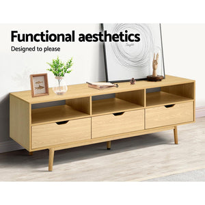 Scandinavian Wooden Entertainment Unit