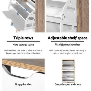 White Wooden Storage Cabinet / Cupboard