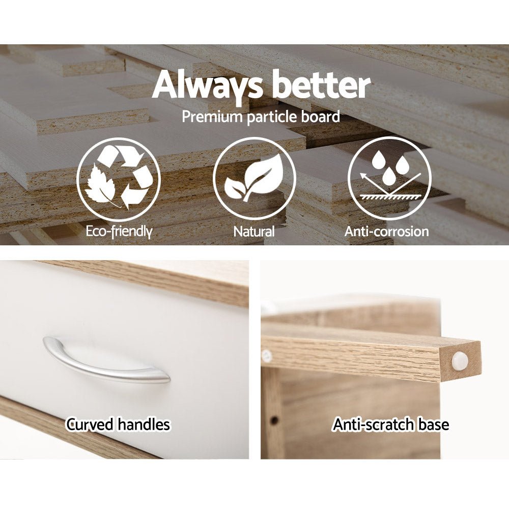 180cm Scandinavian Oak TV Cabinet / Entertainment Unit