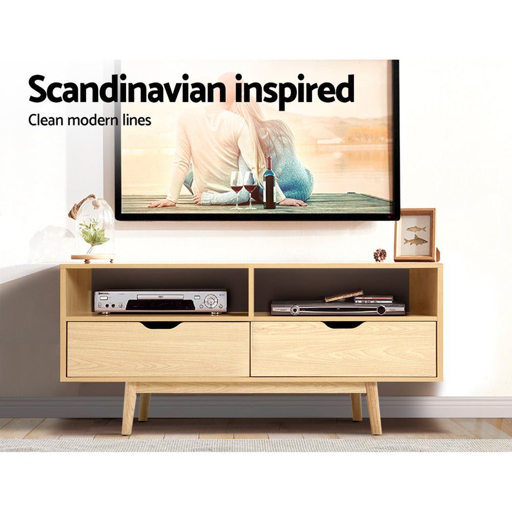 Scandinavian 1.2m Wooden TV Cabinet / Entertainment Unit