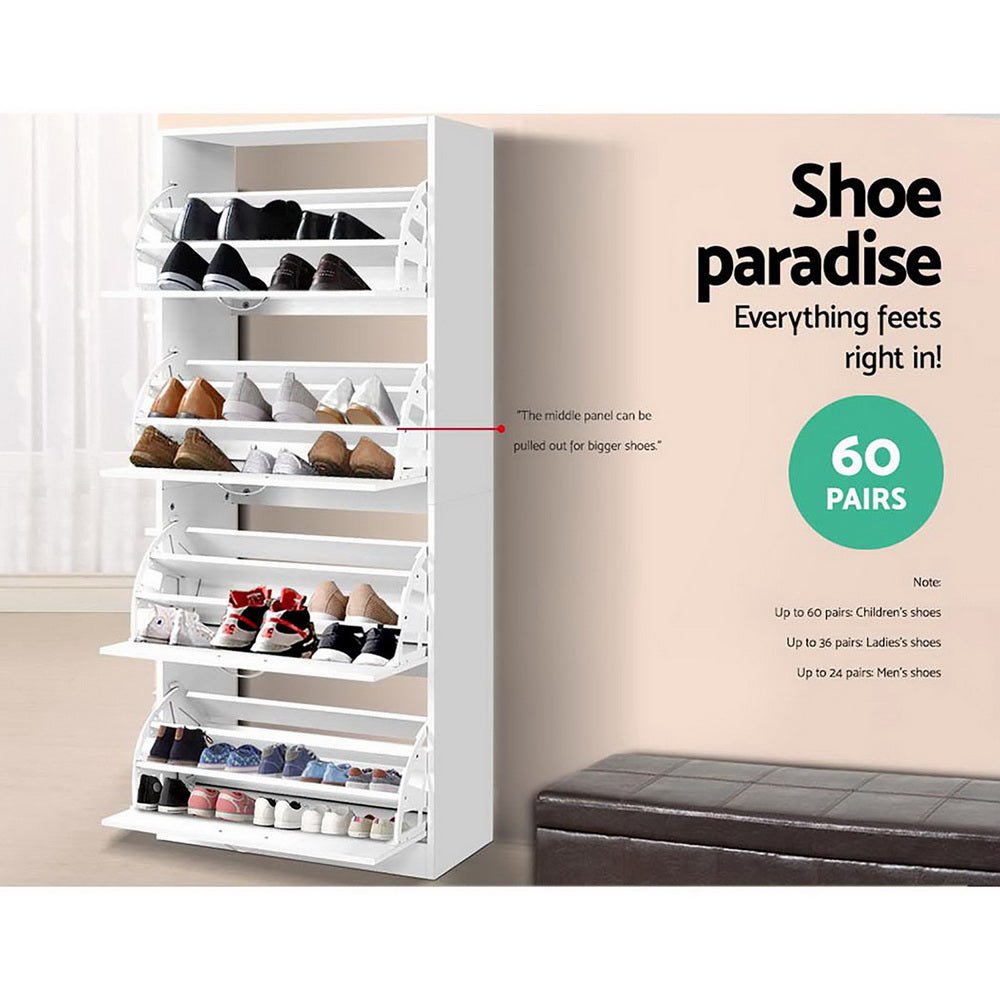 60 Pair Shoe Cabinet / Storage Rack