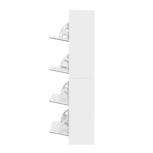 Shoe Cabinet Rack Organizer With Mirror - 60 Pair Capacity