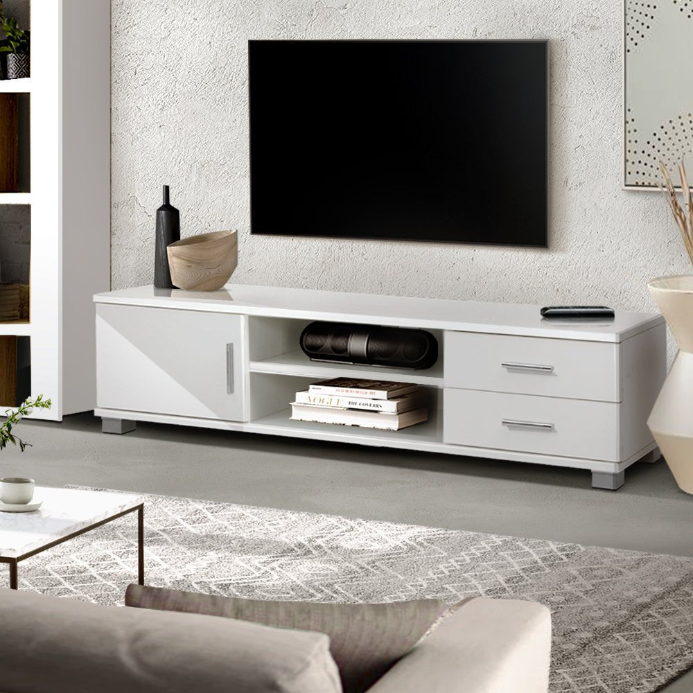 White 120cm TV Stand Entertainment