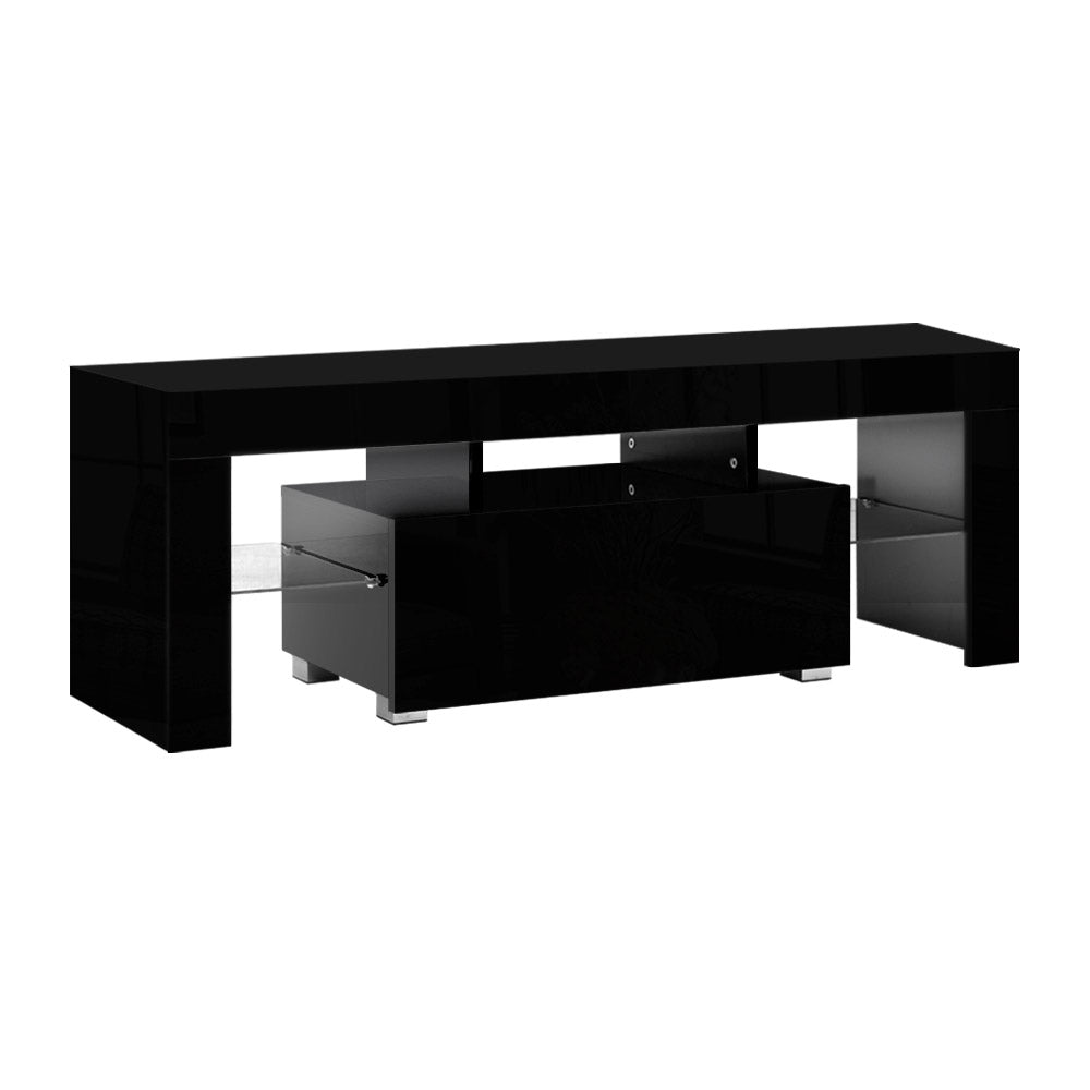 130cm Black TV Cabinet Entertainment Unit