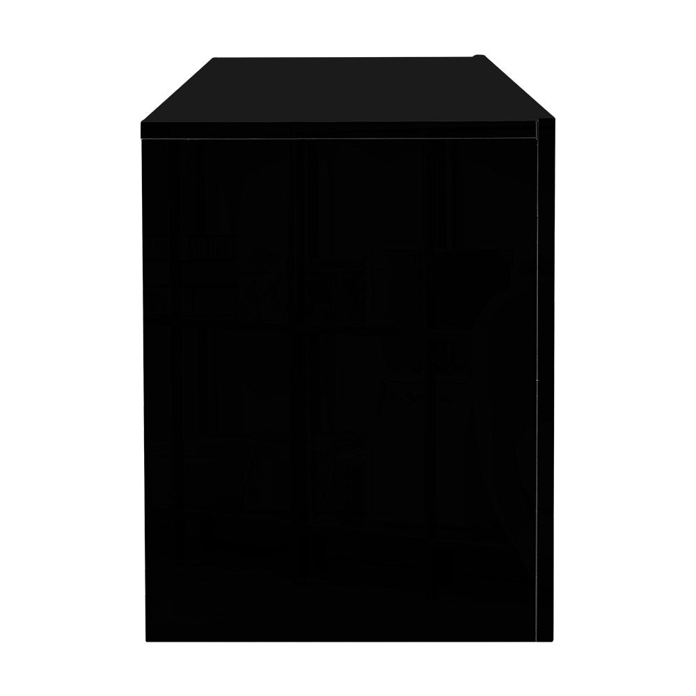 130cm Black TV Cabinet Entertainment Unit