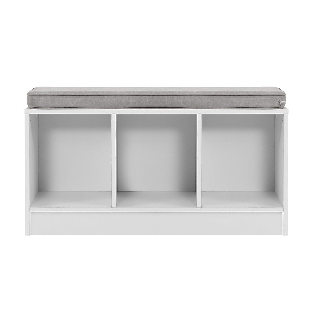 White Box Storage Cabinet Bench
