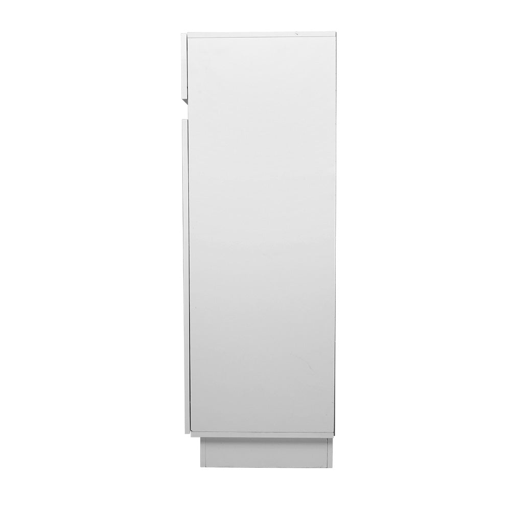 White High Gloss 120cm Storage Cupboard