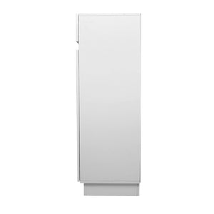 White High Gloss 120cm Storage Cupboard
