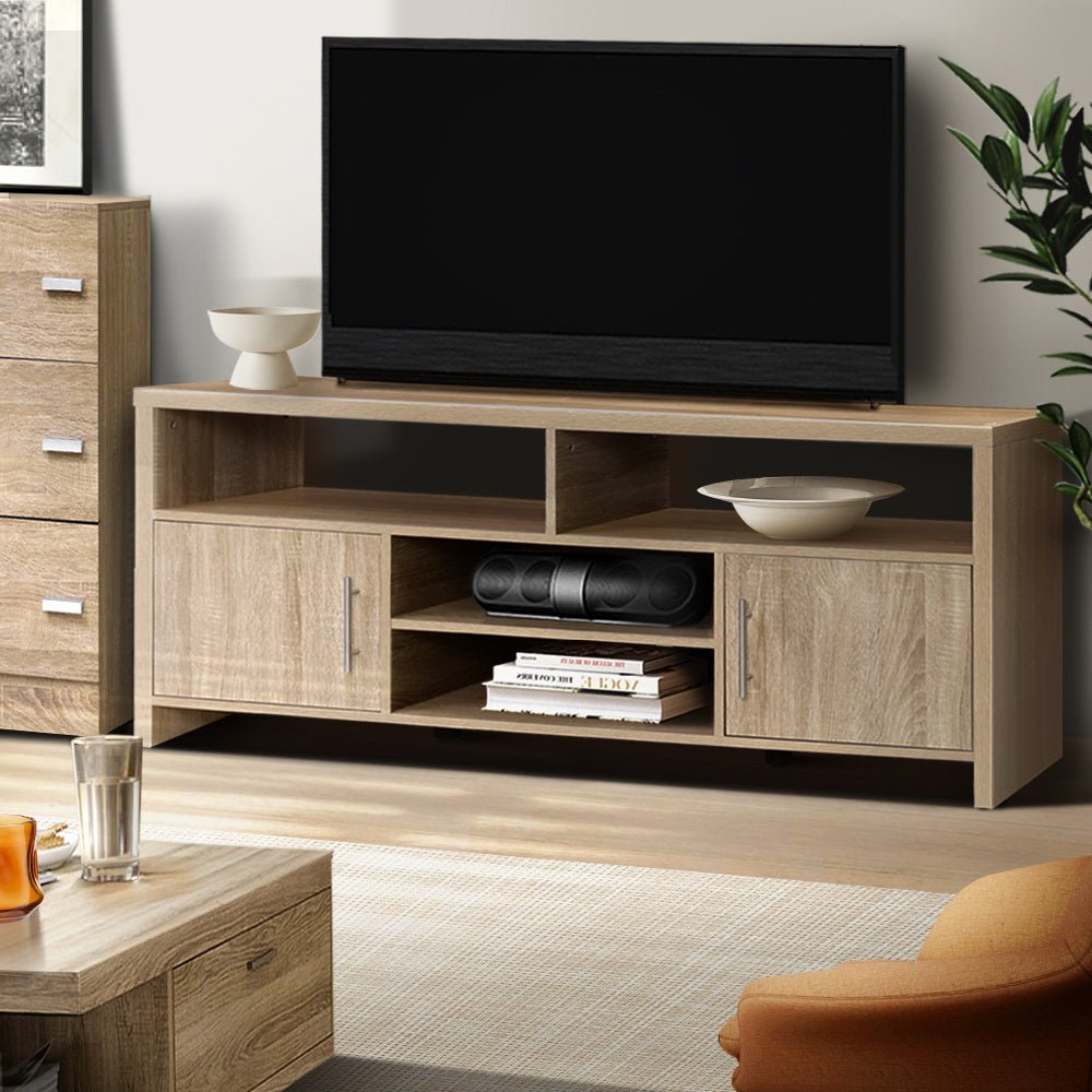 140cm Oak TV Cabinet Entertainment / Unit Stand